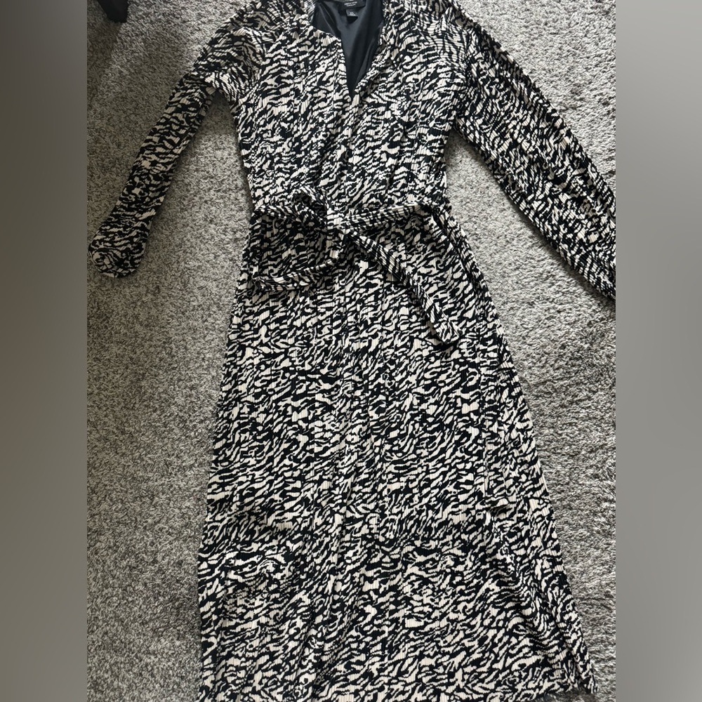 Simply Vera Vera Wang Monochrome Long Sleeve Dress